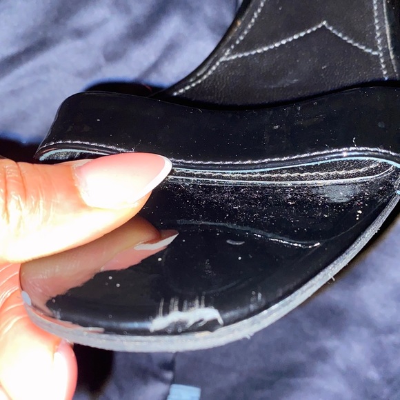 Prada Prada D'Orsay Black Stretch Sandal - Picture 6 of 8